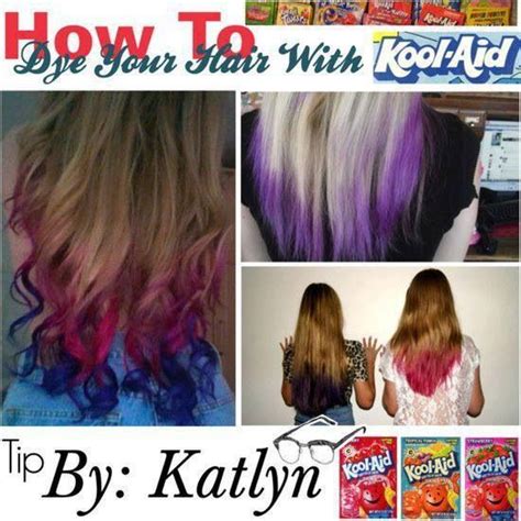 How To Dip Dye Your Hair With Koolaid Find An Unsweetened Pack Of
