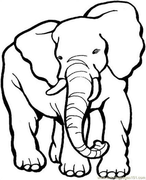 Get This African Elephant Coloring Pages Free Printable 5678093