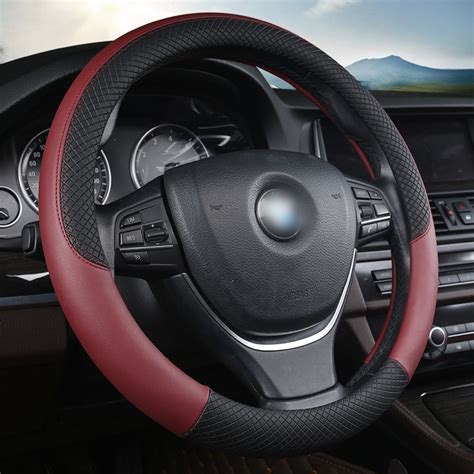 New Pu Leather Steering Wheel Cover Why Not Online Shop