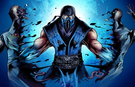 Sub Zero Comic Book Illustration Mortal Kombat Sub Zero Mortal Kombat