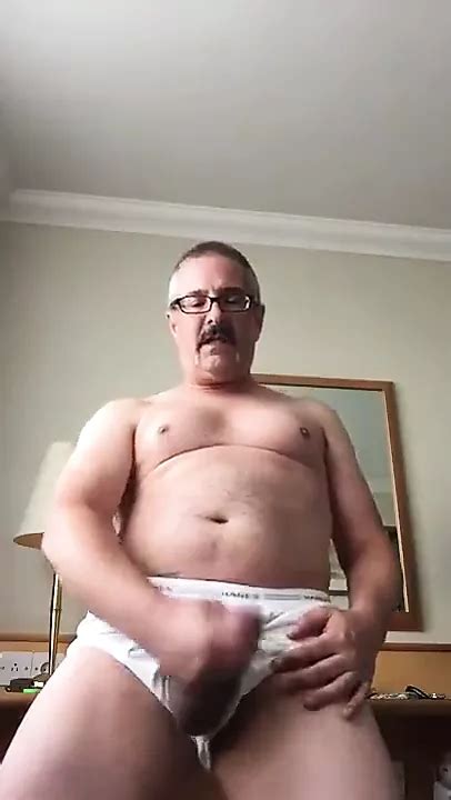 daddy stroking his cock xhamster