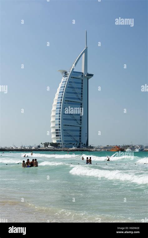 Dubai United Arab Emirates December 9 2016 Cityscape Of Burj Al