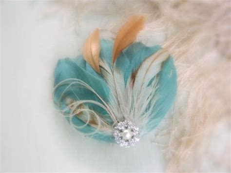 Something Blue Dusty Aqua Jade And Gold Feather By Somethingmused 36 00 Something Blue Gold