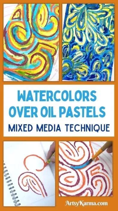 Oil Pastel Paintings Oil Pastel Art Oil Pastels Watercolor Mixing