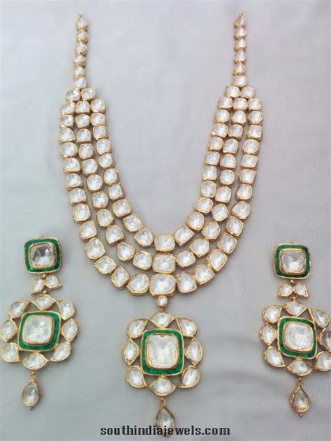 Designer Bridal Kundan Necklace Set South India Jewels