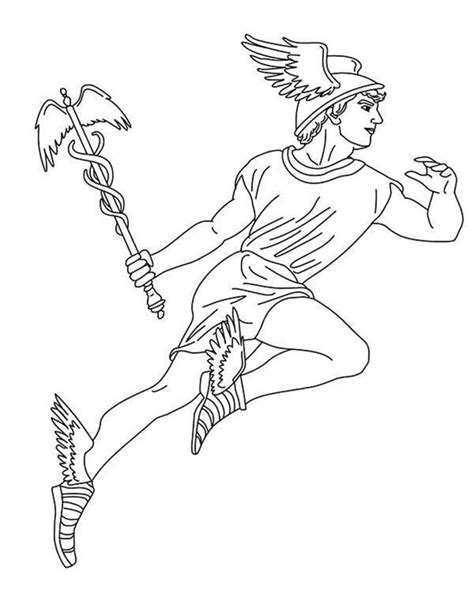 21 Desenhos De Deuses Gregos Para Imprimir E Colorirpintar