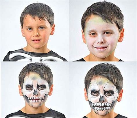 8 Maquillajes De Calavera Para Niños Maquillaje Halloween Niños
