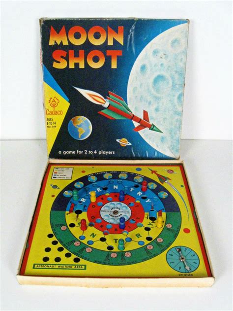 Print a board game template you should already have an idea about the rules of your game. vintage Moon Shot board game - Cadeco - atomic age space ...