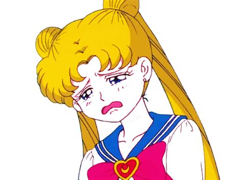 Sad Sailor Moon Sticker For Ios And Android Giphy