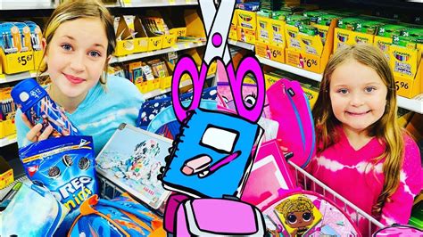 Pink And Blue Back To School Challenge With Sisters Play Youtube