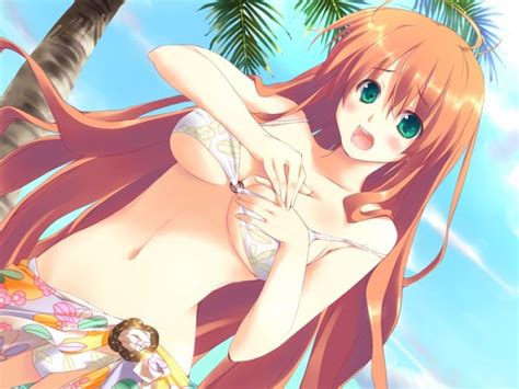 Kokonoka Kamizuru Onpu Wizard Girl Ambitious Game Cg S Girl Ahoge Bikini Blush