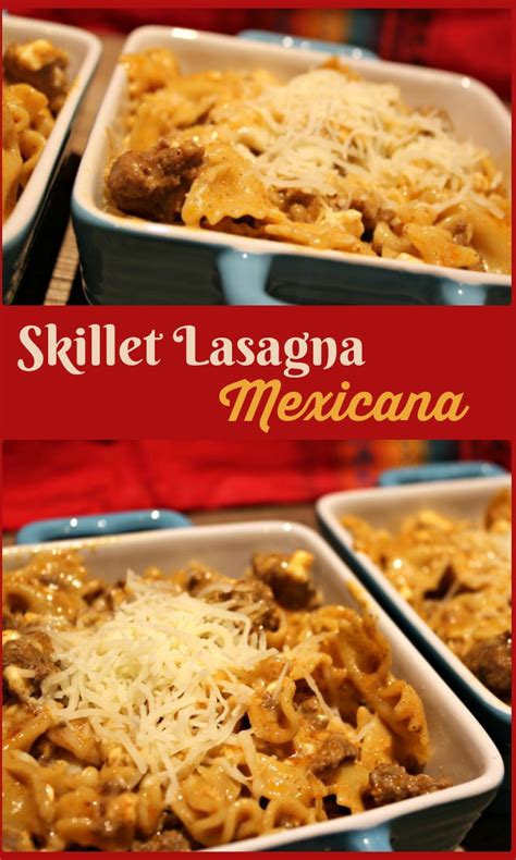 Skillet Lasagna Mexicana A Pinch Of Joy