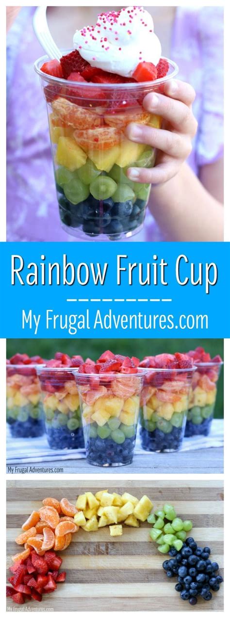 Rainbow Fruit Cups Perfect Party Food Simple And Healthy And The Kids