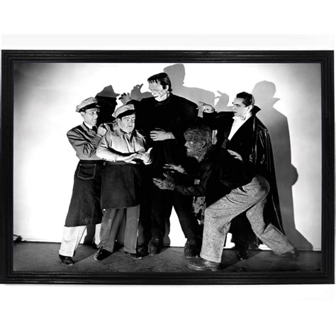 Abbot And Costello Meet Frankenstein Promotional Poster Abbott And