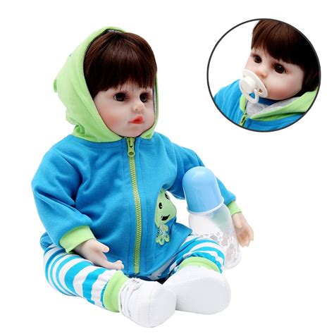 Newest Newborn Baby Dolls Soft Silicone Cloth Body Toddler Doll For