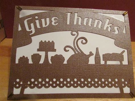 Thanksgiving Card Using Cricut Thanksgiving Cards Cards Cricut