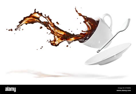 Coffee Spill Isolated Hi Res Stock Photography And Images Alamy