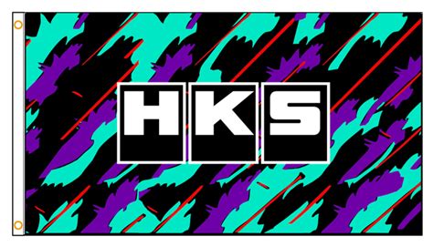 Parts And Accessories Hks Logo Flag 3x5 Ft Banner Japanese Aftermarked