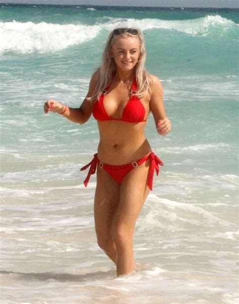 Katie Mcglynn Sexy Ass In A Red Bikini Also Thefappenist