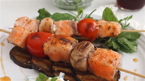 This recipe meets all of the following criteria to make the pearl couscous salad: Mediterranean Style Grilled Salmon Kabobs Recipe ...