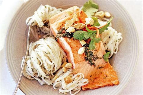 Plus, get more vitamin k, iron and fiber with capers. Salmon with Thai-style dressing - Recipes - delicious.com.au