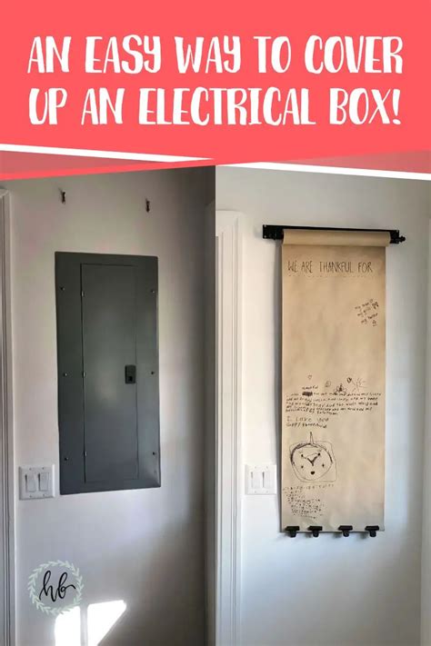 An Easy And Inexpensive Way To Cover Up An Electrical Panel