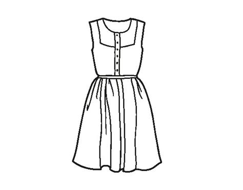 Ilustraciones y dibujos de vestidos para colorear en línea o descargar a imprimir. Dibujos de vestidos para colorear | Colorear imágenes