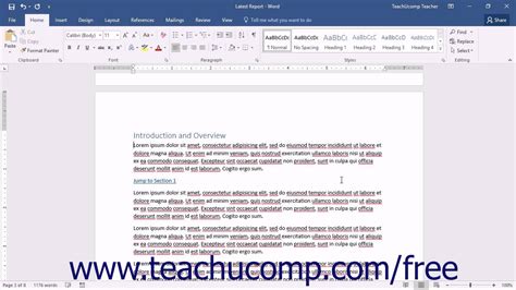 Word 2016 Tutorial Select A Citation Style Microsoft Training Youtube