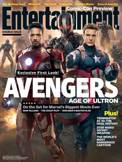 Avengers Age Of Ultron Covers Ew First Look At Ultron Movie Fanatic