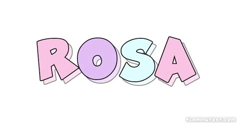 Rosa Лого Бесплатный инструмент для дизайна имени от Flaming Text