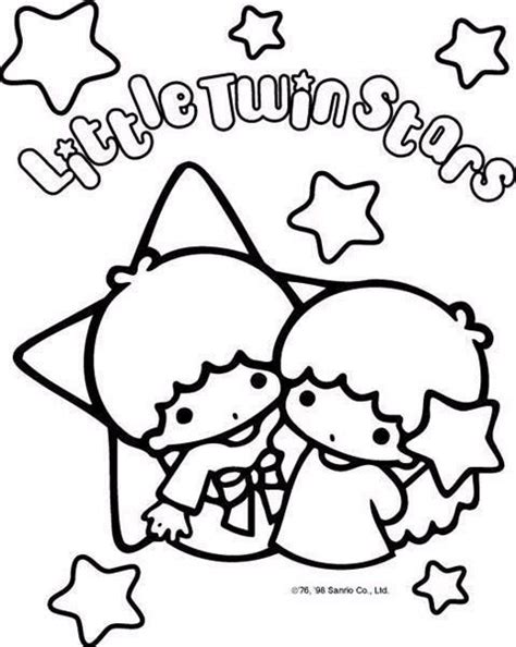 See more ideas about coloring pages, coloring for kids, coloring books. little twin stars coloring page - Google Search | Buku ...