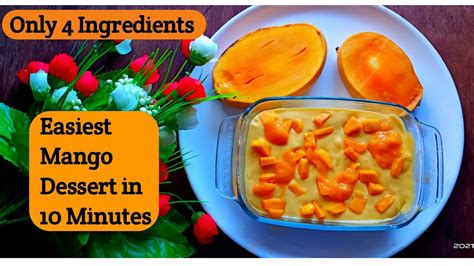 Easiest Mango Dessert In 10 Minutes Mango Delight Mango Dessert Recipe Recipe 💯 Youtube