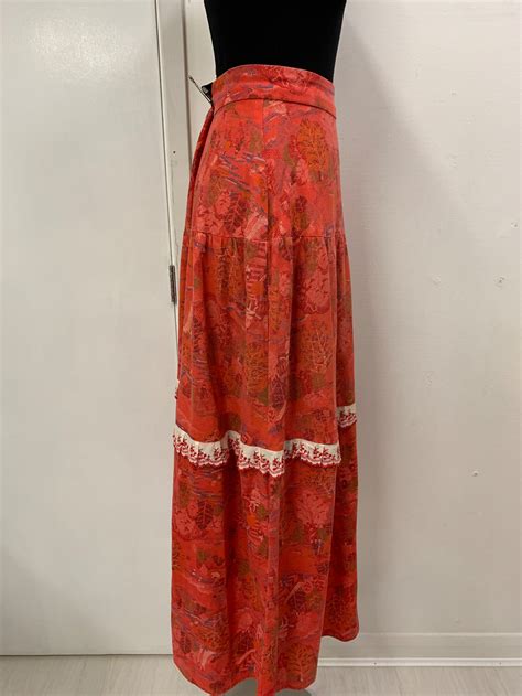 Vintage Handmade Prairie Skirt Size 8 10 Free Uk Shipping Etsy