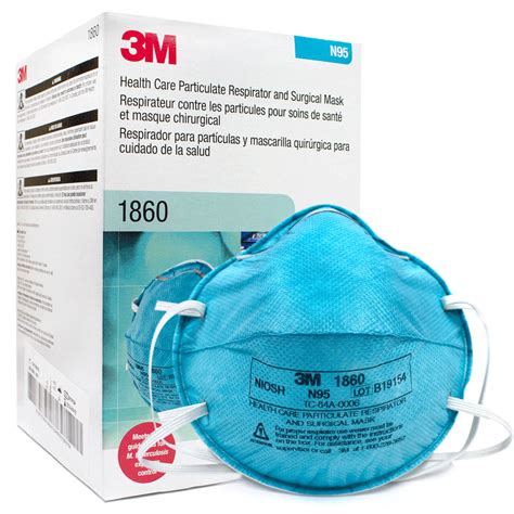 3m 1860 N95 Medicalsurgical Mask Standard 20 Masks Usa Made Pacmedpro