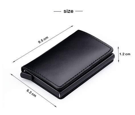 Seekrid Rfid Genuine Leather Smart Wallet Aluminum Credit Card