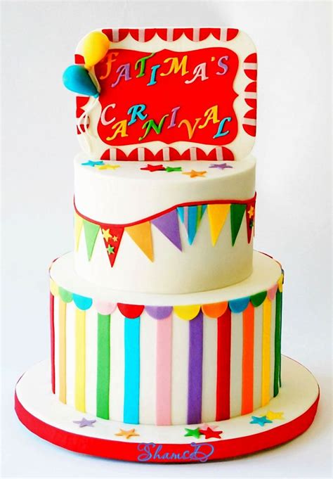 Birthday Cakes Carnival Cake In 2023 Carnival Cakes Carnival Birthday Cakes Birthday Party