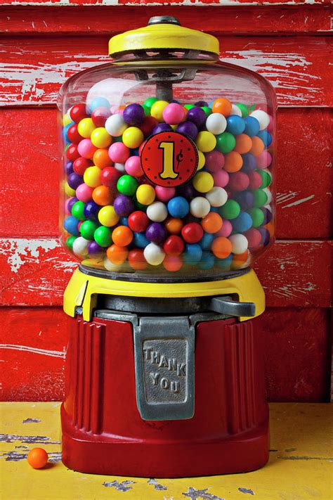 Bubblegum Machine And Gum Photograph By Garry Gay Fine Art America