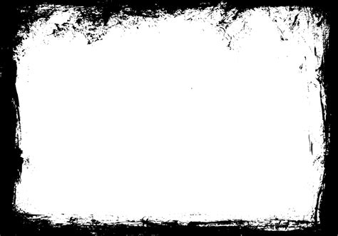 10 Rectangle Grunge Frame Png Transparent Vol4