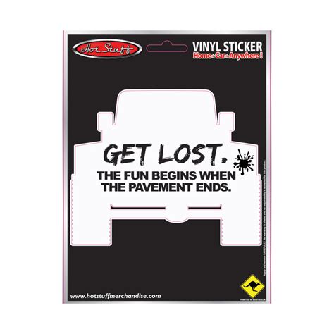 Sticker Get Lost 4x4 Vinyl Supercheap Auto
