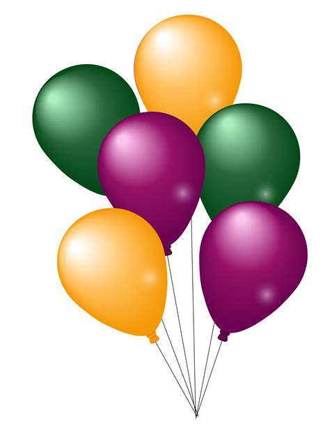 Colorful Party Balloons Png Image Pngpix