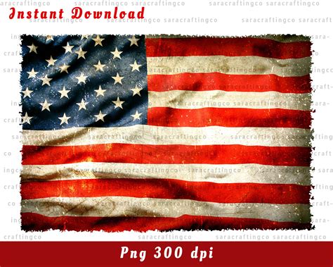 Grunge American Flag Png Usa Flag United State Clipart Etsy España