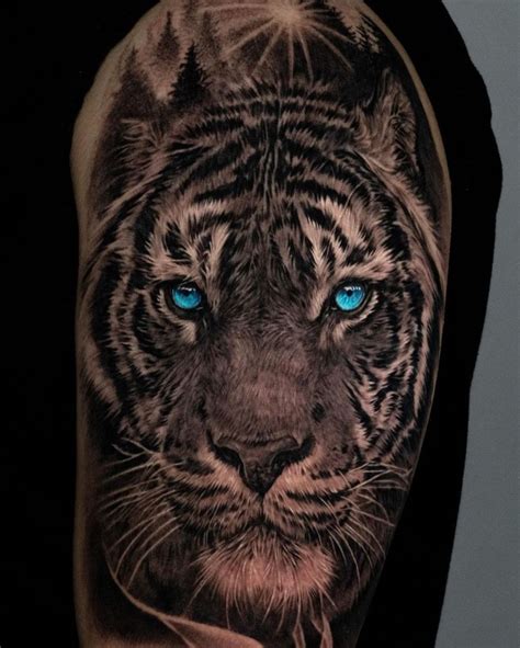 Blue Eyed Tiger Tattoo Tattooistbega Kickass Things