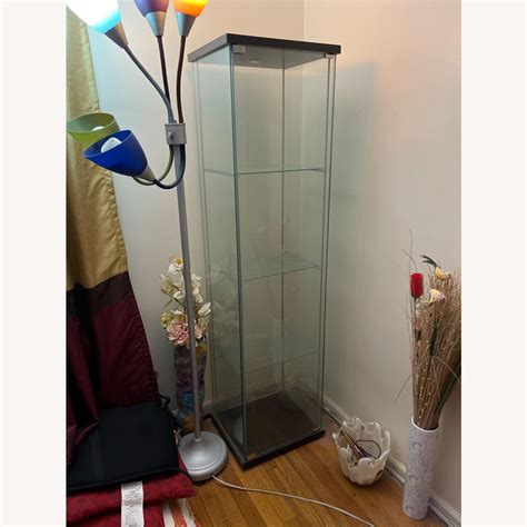 Ikea Detolf Glass Door Cabinet Aptdeco