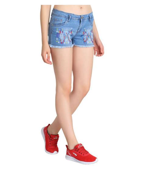 Buy Guti Denim Hot Pants Blue Online At Best Prices In India Snapdeal
