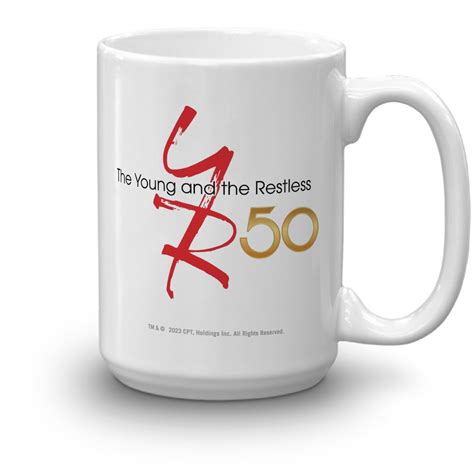 The Young And The Restless 50th Anniversary White Mug Paramount Shop