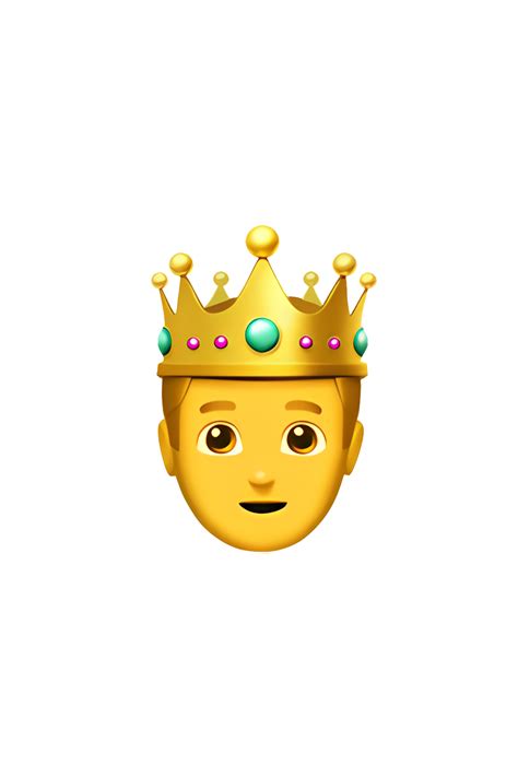 The Emoji 🤴 Depicts A Male Figure Wearing A Golden Crown On His Head