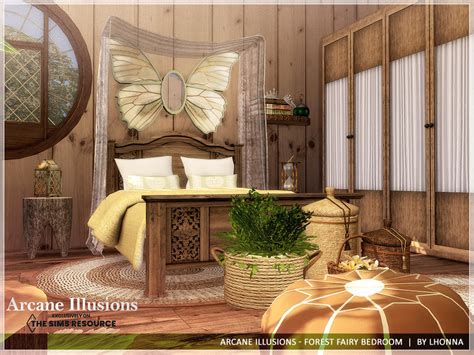 The Sims Resource Arcane Illusions Forest Fairy Bedroom Tsr Cc Only
