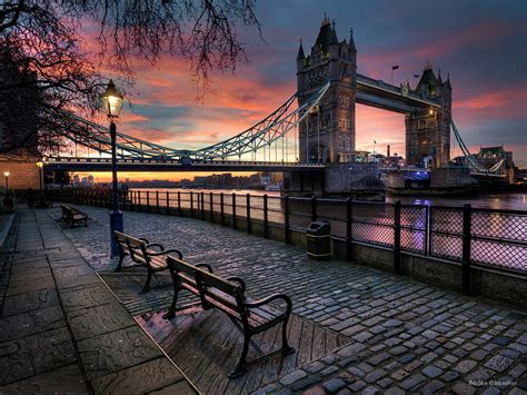 Hd Wallpaper Bridges Tower Bridge Bench England London Street