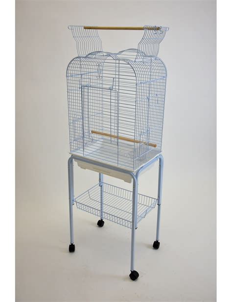 Victorian Style Open Top Parrot Bird Cage With Rolling Stand