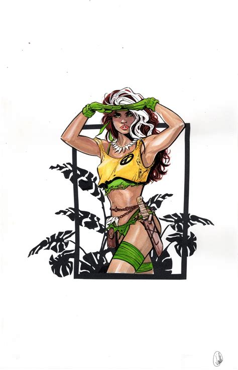 Savage Land Rogue By Jo Lle Jones In Alan Hamilton S Rogue In The Savage Land Comic Art Gallery